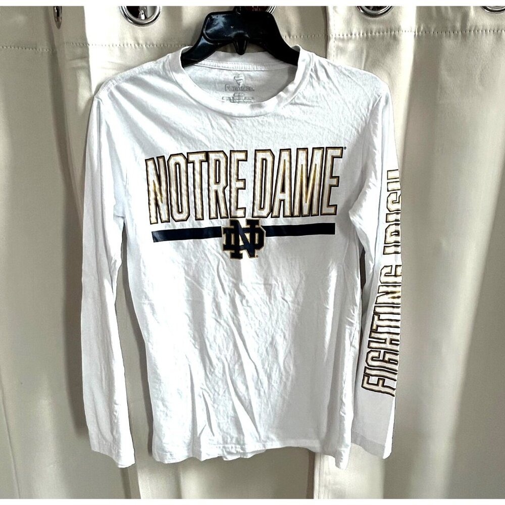 Fantastics Notre‎ Dame Mens Small Shirt Fighting Irish College Spell Out 17753